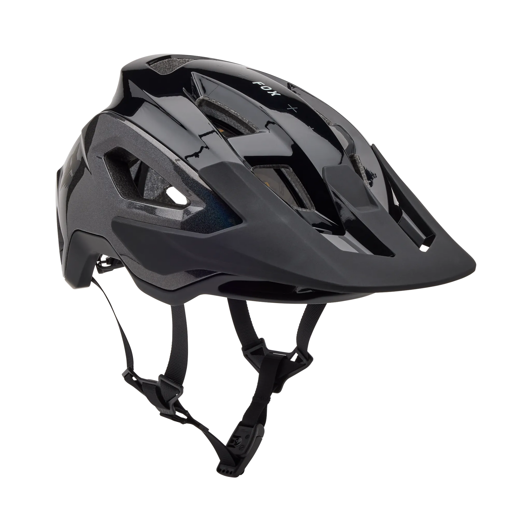 Fox Racing Speedframe Pro mountain bike helmet in black with ventilation system