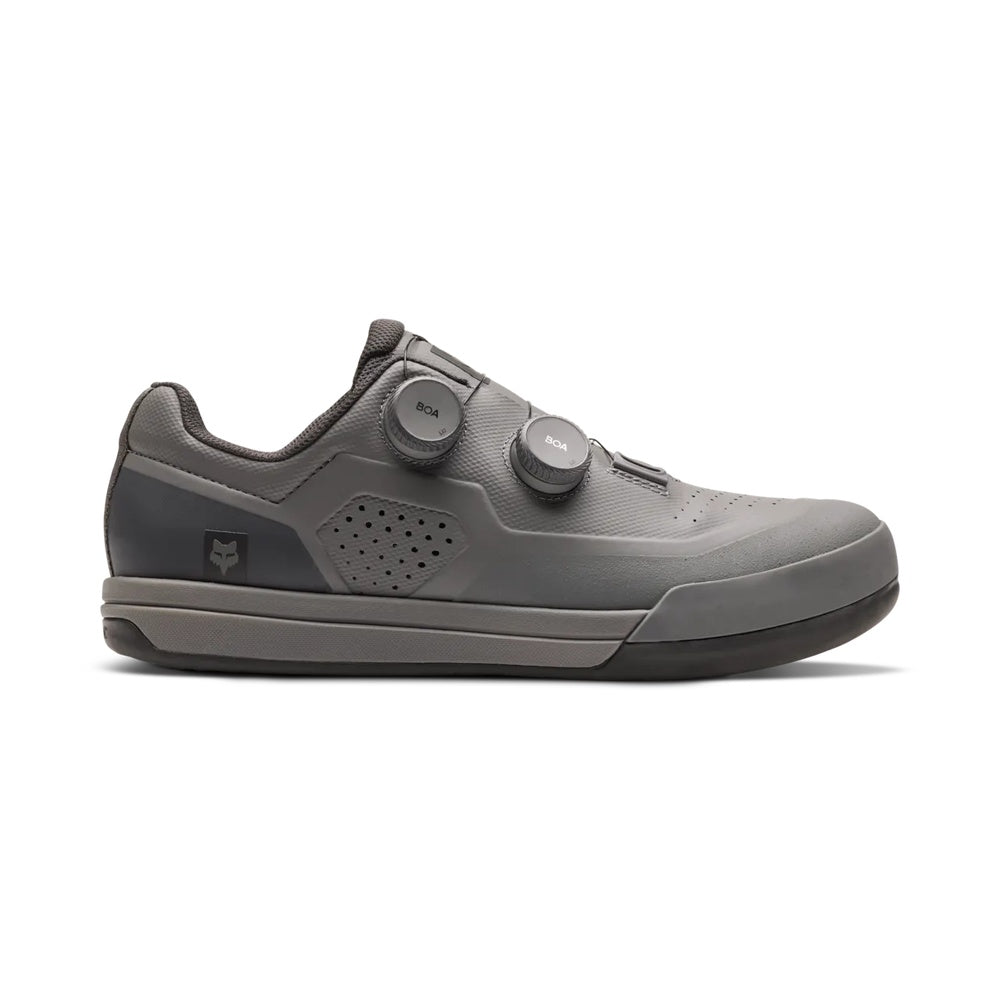 Fox Racing Union Boa MTB cycling shoe in grey with dual BOA dials