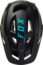 Fox Racing Speedframe Pro mountain bike helmet in black with eucalyptus green accents