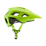 Fox Racing Youth Mainframe mountain bike helmet in fluorescent yellow-green with visor