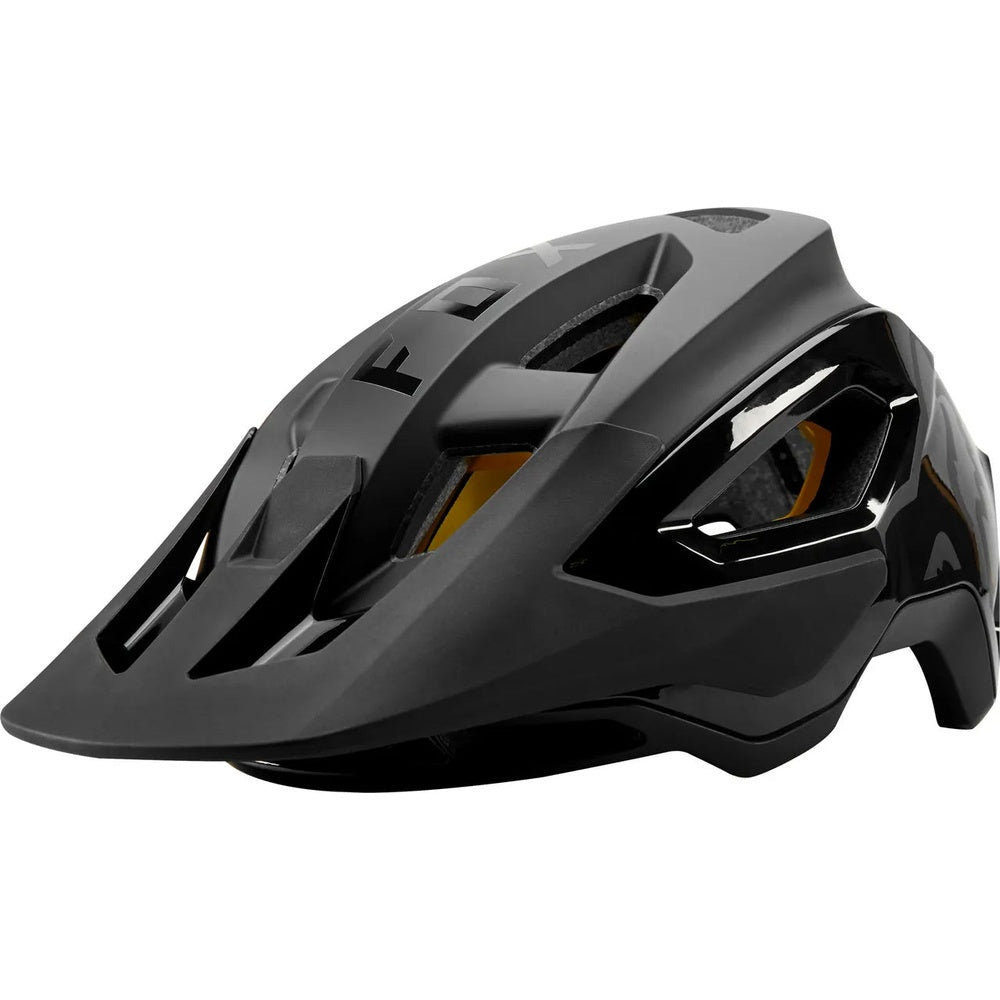 Fox Speedframe Pro mountain bike helmet in black with orange MIPS liner