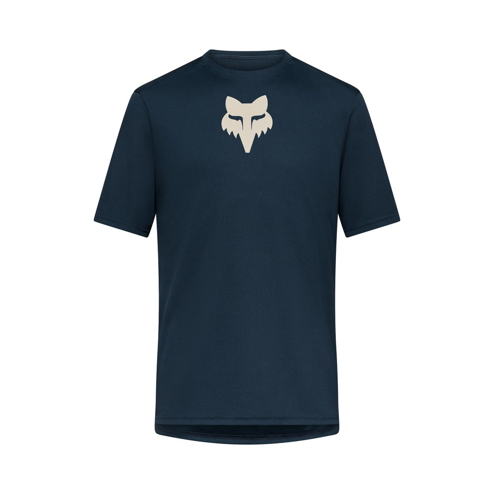 Fox Racing Ranger short sleeve jersey in navy blue with fox logo