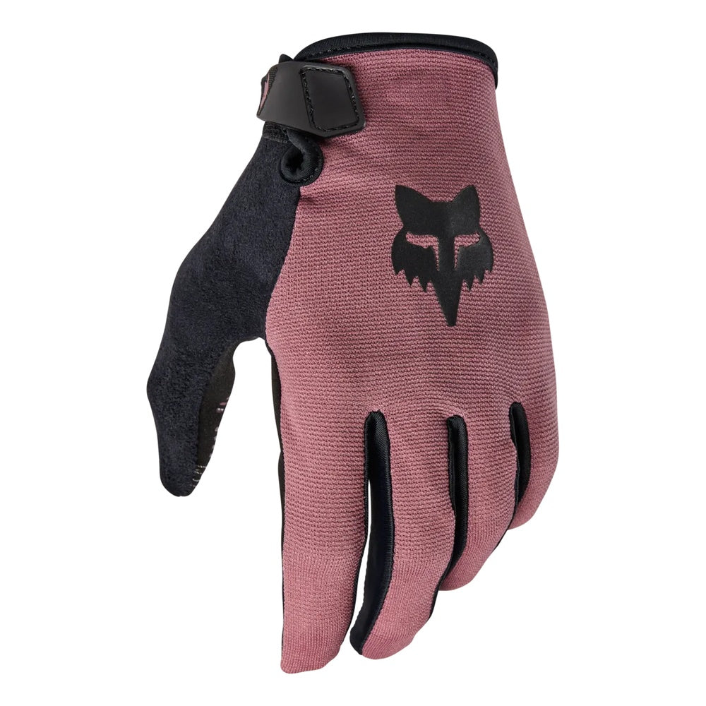 Fox Racing Ranger glove in pink with black palm and Fox logo
