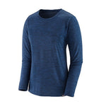Patagonia Women's Long Sleeve Capilene Cool Daily Shirt - Viking Blue/Navy Blue X-Dye