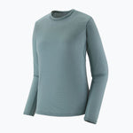 Patagonia Capilene Lightweight Crewneck long-sleeve shirt in Blue Sage color on white background