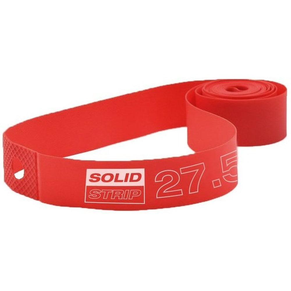 Red WTB Solid Strip rim tape showing brand logo and size markings