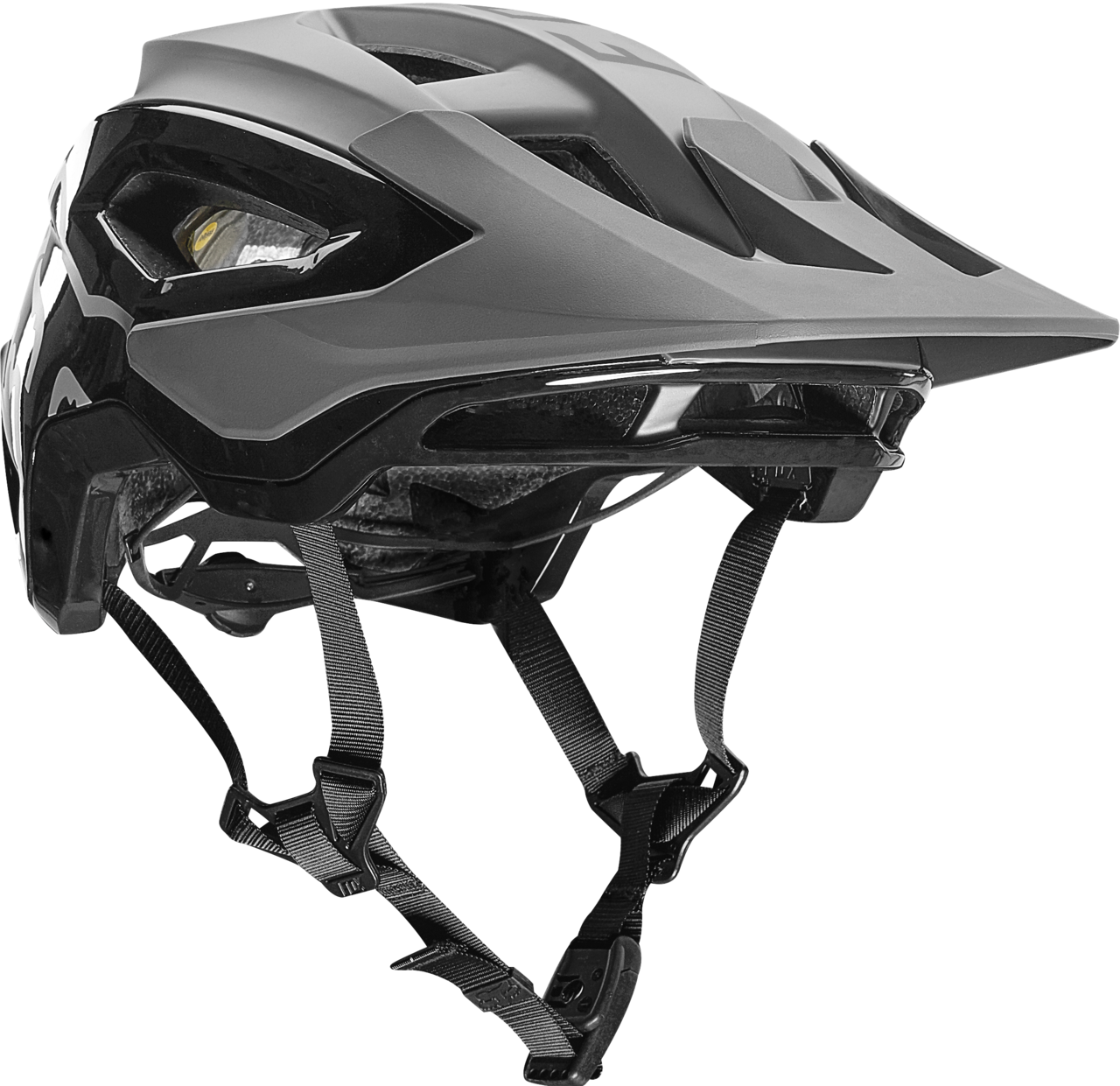 Fox Speedframe Pro mountain bike helmet in black with MIPS protection and visor