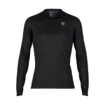 Fox Racing Flexair Ascent Long Sleeve Jersey in Black with Fox logo