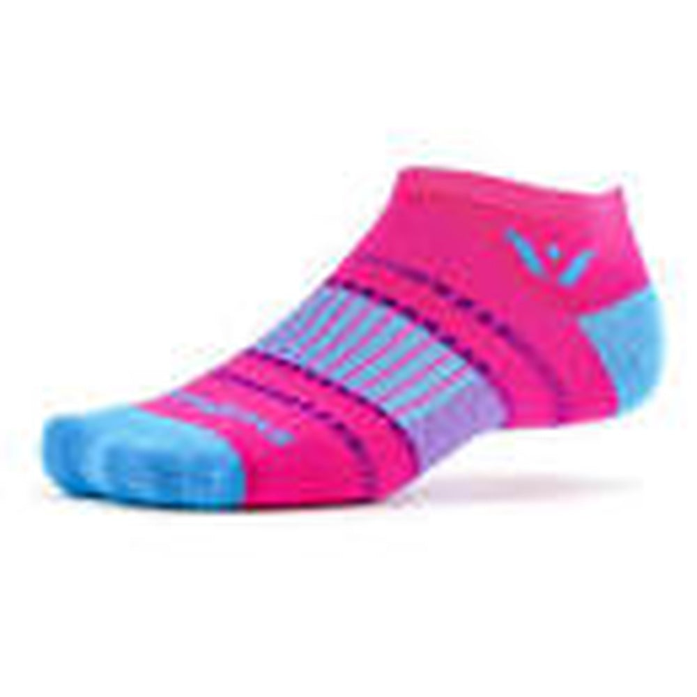 Swiftwick Aspire Zero Socks - Stripe Pink/Blue