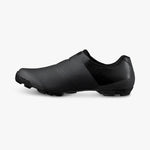 Shimano SH-XC302 mountain bike cycling shoes in all-black colorway, lateral view