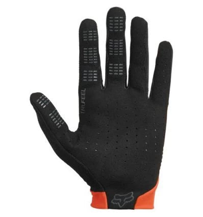 Fox Racing Flexair glove in fluorescent orange with black palm and Fox logo