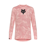 Fox Ranger Long Sleeve Jersey in pink camouflage pattern with black Fox logo on chest