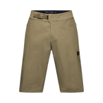 Fox Racing Men's Ranger Lined Shorts in Dirt color with adjustable belt and Fox logo