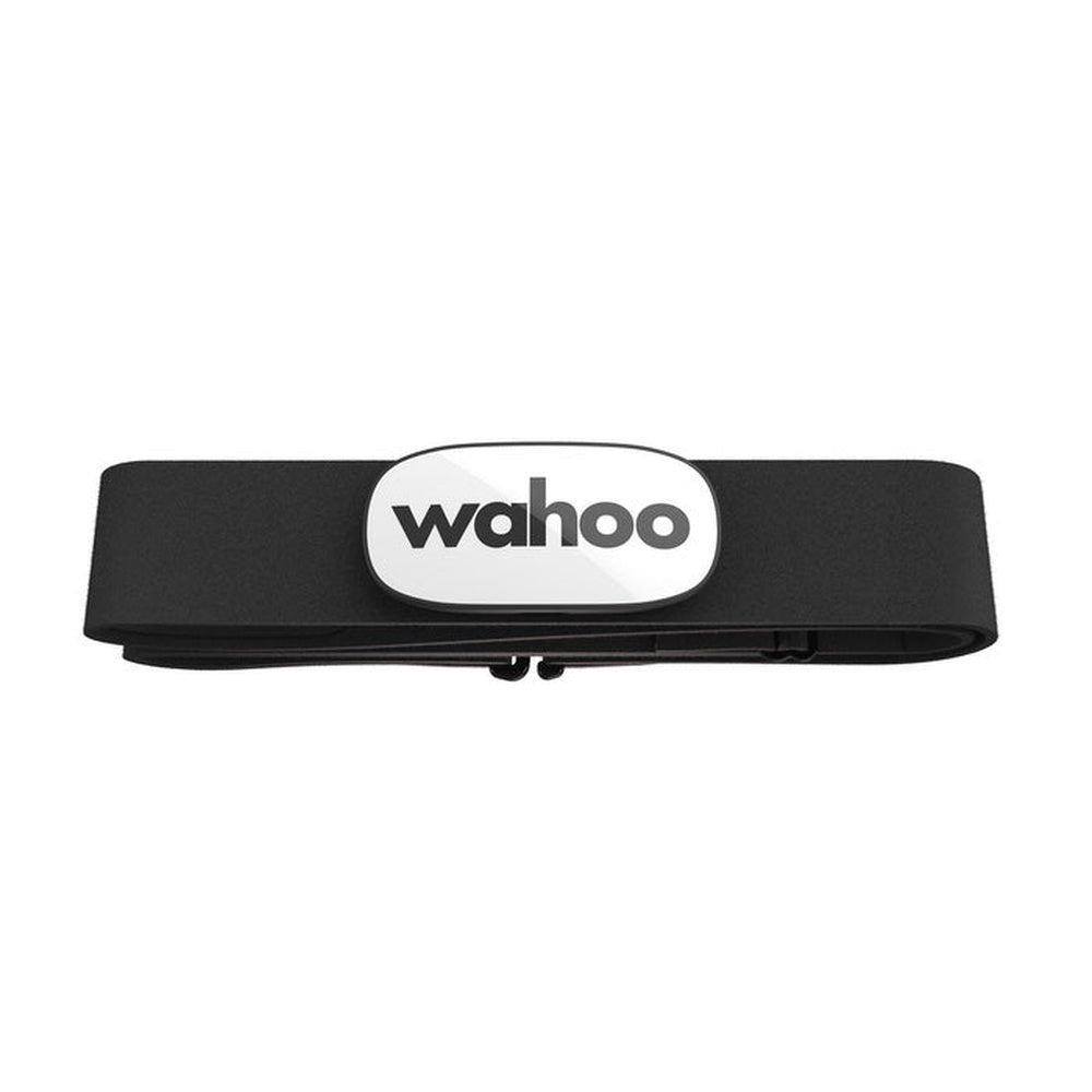Wahoo TRACKR heart rate monitor chest strap in black with white logo